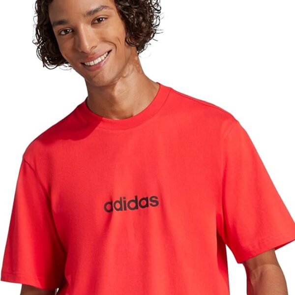 adidas Men's Essentials Linear Single Jersey Tee