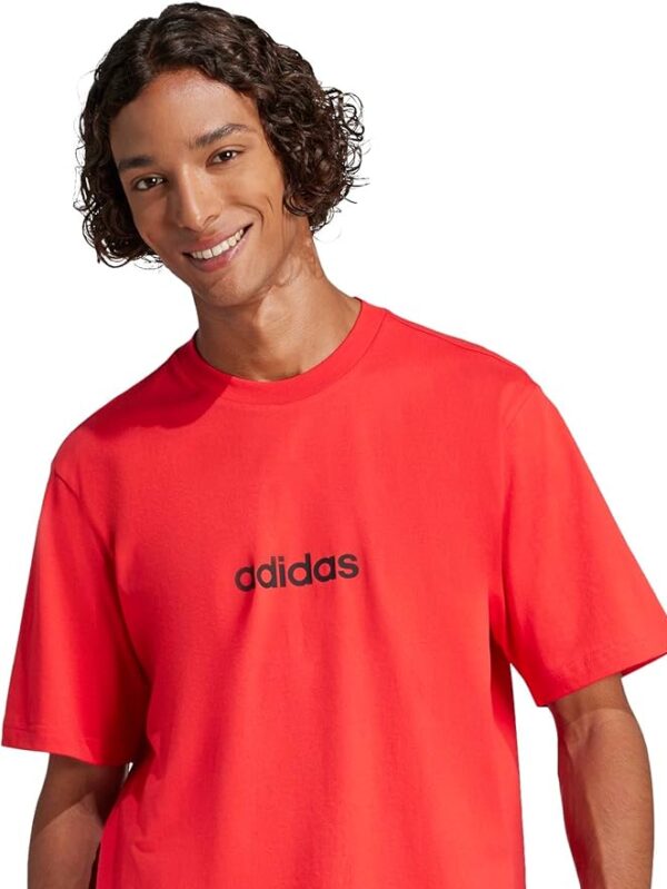 adidas Men's Essentials Linear Single Jersey Tee
